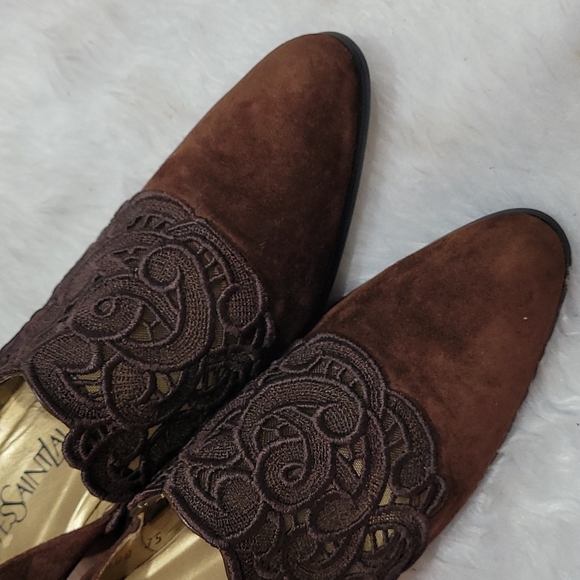 YVES SAINT LAURENT vintage mesh block shoe Size 35 - Picture 8 of 16